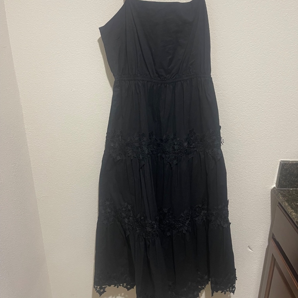 Jason Wu Lace Tiered Cotton Eyelet Midi Dress – Size L (Retail $410) - Picture 12 of 15